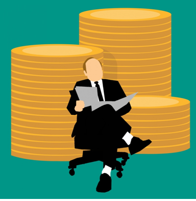 Businessman with funds